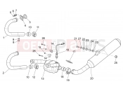 MOTOGUZZI Norge 850 Exhaust unit