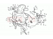 MOTOGUZZI V 50 PA 500 Front body - Front fairing