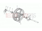 MOTOGUZZI V 50 PA 500 Rear wheel
