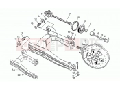 MOTOGUZZI V 50 PA 500 Swing arm