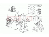 MOTOGUZZI V 65 Custom 650 Front LH/rear brake system