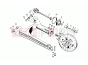 MOTOGUZZI V 65 Custom 650 Swing arm-rear wh., alloy