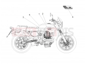 MOTOGUZZI V7 II Stornello 750 ABS Decal and plate set