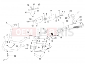 MOTOGUZZI V7 II Stornello 750 ABS Exhaust unit