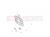 MOTOGUZZI V7 II Stornello 750 ABS Rear body  II- Plate holder