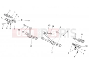 MOTOGUZZI V7 II Stornello 750 ABS Rear footrests