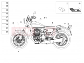 MOTOGUZZI V9 Bobber 850 ABS (USA) Decal