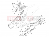 PIAGGIO Liberty 50 iGet 4T 3V (RP8CA11) Central cover - Footrests