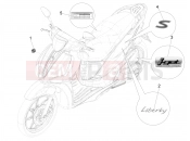 PIAGGIO Liberty 50 iGet 4T 3V (RP8CA11) Plates - Emblems