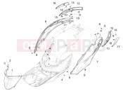 PIAGGIO Liberty 50 iGet 4T 3V (RP8CA11) Side cover - Spoiler