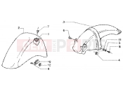 vespa Front and rear mudguard