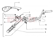 vespa Handlebars component parts