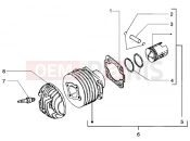 vespa Cyllnder-piston-wrist pin, assy