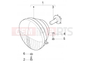 vespa Headlamp insert