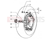 vespa Rear brake drum