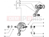 vespa Crankshaft-con-rod-crank pin, assy