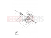 YAMAHA YQ50 NITRO (3C62) 2005 FRONT WHEEL