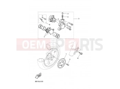 YAMAHA YQ50 NITRO (3C62) 2005 FRONT BRAKE CALIPER