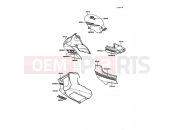 KAWASAKI 1989 Decal(Blue/White)
