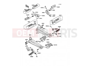 KAWASAKI 1989 Footrests