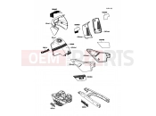 KAWASAKI 1989 Decal(Blue/White)