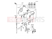 KAWASAKI 1989 Ignition Switch