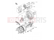 KAWASAKI 1989 Rear Hub