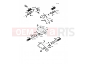 KAWASAKI 1990 Footrests