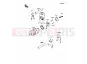 KAWASAKI 1990 Gear Change Drum/Shift Fork(s)
