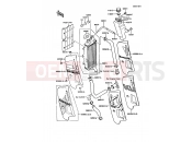 KAWASAKI 1990 Radiator