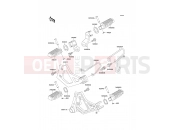 KAWASAKI 1990 Footrests