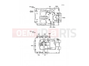 KAWASAKI 1991 Crankcase Bolt Pattern