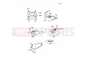 KAWASAKI 1991 Decal(Red/Gray)