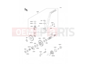 KAWASAKI KDX125SR (KDX125-A3) Kickstarter Mechanism