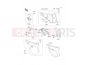 KAWASAKI KDX125SR (KDX125-A3) Side Cover/Chain Case