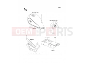 KAWASAKI 1994 Decals(Red/Gray)