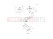KAWASAKI 1994 Decals(Blue/Silver)