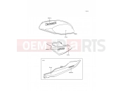 KAWASAKI 1998 Decals(Gray)