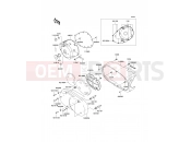 KAWASAKI VN1500 CLASSIC (VN1500-F1) Left Engine Cover(s)