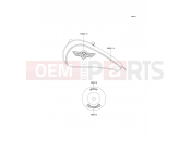 KAWASAKI 1998 Decals(White/Red)