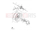 YAMAHA FJR 1300 FJR1300A (5VSD) 2005 REAR WHEEL