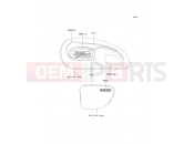 KAWASAKI 1999 Decals(Red/Ivoly)
