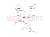 KAWASAKI 2003 Decals(Black)
