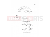 KAWASAKI 2008 Decals(Black)(Blue)