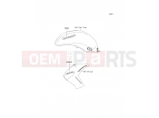 KAWASAKI 2009 Decals(Orange)(P.White)