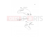KAWASAKI 2009 Decals(C.B.Orange)(P.S.White)