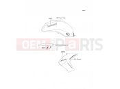 KAWASAKI 2009 Decals(P.B.Orange)(P.White)
