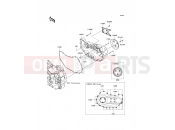 KAWASAKI 2009 Right Engine Cover(s)