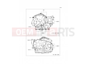 KAWASAKI 2009 Crankcase Bolt Pattern