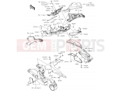 KAWASAKI 2017 Rear Fender(s)